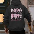 Dada Of Little Miss Onederful First Birthday Girl Bow Men's Hoodie Back Print