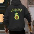 Dadacado Cute Daddy Avocado Pregnant Dad Father Day Men's Hoodie Back Print