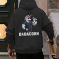 Dadacorn Unicorn Dad Papa Father's Day Daughter Men's Hoodie Back Print