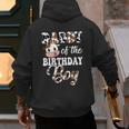 Daddy Of The Birthday Boy Cow Farm 1St Birthday Boy Men's Hoodie Back Print Daddy Of The Birthday Boy Cow Farm 1St Birthday Boy Men's Hoodie Back Print