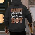Daddy Of The Birthday Boy Football Party Family Matching Men's Hoodie Back Print