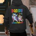 Daddy Of The Birthday Girl Dabbing Princess Unicorn Dad Men's Hoodie Back Print