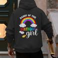 Daddy Of The Birthday Girl Rainbow B-Day Matching Family Men's Hoodie Back Print Daddy Of The Birthday Girl Rainbow B-Day Matching Family Men's Hoodie Back Print