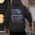 Daddy Of The Birthday Mermaid Matching Family Party Father's Men's Hoodie Back Print