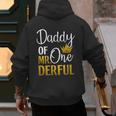 Daddy Of Mr Onederful 1st Birthday Father's Day First Daddy Men's Hoodie Back Print