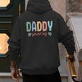 Daddy Saurus Dad Dinosaur Three Rex Birthday Boy Girl Family Men's Hoodie Back Print