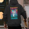 Daddy Shark Retro Vintage Dad Men's Hoodie Back Print