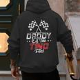 Daddy Of The Two Fast Second Birthday Racing Car Family Men's Hoodie Back Print