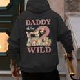 Daddy Of The Two Wild Zoo 2nd Birthday Safari Jungle Animal Men's Hoodie Back Print