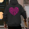 Daddy's Girl Father's Day Idea For a New Dad Men's Hoodie Back Print