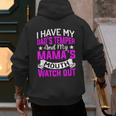 I Have My Dad's Temper & My Mama's Mouth Daughter Kids Men's Hoodie Back Print