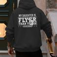 My Daughter Is Flyer Than Yours Cheer Dad Father's Day Men's Hoodie Back Print