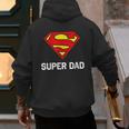 DC Comics Superman Father's Day Super Dad Logo Men's Hoodie Back Print