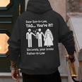 Dear Son-In-Law Father Of The Bride Dad Wedding Marriage Men's Hoodie Back Print