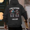 Dirt Bike Family Father Son Motocross Off-Road MX Dad Boys Men's Hoodie Back Print