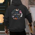 Disney Pet Parent Father’s Day Disney Cats Best Cat Dad Ever Men's Hoodie Back Print