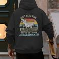 Don't Mess With DaddysaurusRex Daddy Saurus Dinosaur Men Men's Hoodie Back Print