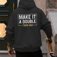 Make It A Double Twin Dad Fathers Day T-Shirt Men's Hoodie Back Print Make It A Double Twin Dad Fathers Day T-Shirt Men's Hoodie Back Print