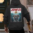 Drooling Boxer Jowls Fawn Dog Mom Dog Dad Burger Men's Hoodie Back Print