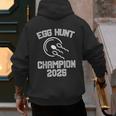Egg Hunt Champion 2025 First Time Dad Pregnancy Reveal Men's Hoodie Back Print