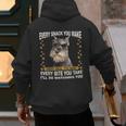 Every Snack You Make Miniature Schnauzer Dog Mom Dad Men's Hoodie Back Print