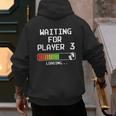 Expectant Dad To Be Gamer Pregnancy Announcement Player 3 Men's Hoodie Back Print