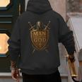Faithful Warrior Man Of God Christian Men Knight Armor Dad Men's Hoodie Back Print