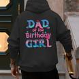 Family Party Decorations Dad Of The Birthday Girl T-Shirt Men's Hoodie Back Print