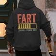Fart Loading Please Wait Shirt Men Dad Joke Fathers Day Men's Hoodie Back Print