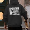 Like Father Like Daughter Oh Crap Shirt Men Dad Fathers Day Men's Hoodie Back Print