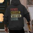 Father Husband Pakistani Legend Pakistan Dad Father's Day Men's Hoodie Back Print