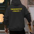 Father For Men Thermostat Police Dad Men's Hoodie Back Print Father For Men Thermostat Police Dad Men's Hoodie Back Print