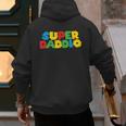 Fatherly Powers Unleashed Gamer Super Dad From Wife & Kids Men's Hoodie Back Print