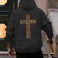 Father's Day For Dad Husband Blessed Dad Christian Men's Hoodie Back Print