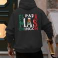 Fathers Day El Papa Mas Chingon Mexican Dad Spanish Men's Hoodie Back Print