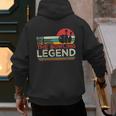 Father's Day The Man The Myth The Bowling Legend Bowler Dad Men's Hoodie Back Print