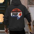 Fathers Day Shirt Cool Dad Bombest Pop Retro 80s Dad Men's Hoodie Back Print