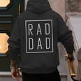 Fathers Day Shirts Rad Dad Men's Hoodie Back Print