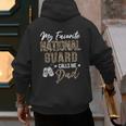 My Favorite National Guard Calls Me Dad Military Family Men's Hoodie Back Print