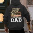 My Favorite Soccer Player Calls Me Dad US Flag Fathers Day Men's Hoodie Back Print