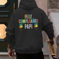 Feliz CumpleañOs Papi Spanish Dad Birthday For Kids Men's Hoodie Back Print
