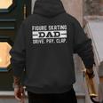 Figure Skating Dad Men's Hoodie Back Print