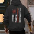 Firefighter Husband Father Fireman For Dad Men's Hoodie Back Print