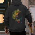 Fishing Shirts PEACOCK BASS Fishing Art Shirt For Dad Men's Hoodie Back Print