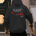 Flight Crew Airplane Birthday Dad Airplane Matching Family Men's Hoodie Back Print