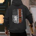 Football Kicker Dad Of A Football Kicker Father US Flag Men's Hoodie Back Print