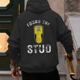 Found The Stud Dad Joke Handy Tools Stud Finder Men's Hoodie Back Print Found The Stud Dad Joke Handy Tools Stud Finder Men's Hoodie Back Print
