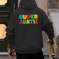 Gamer Aunt Super Auntie Gaming Matching Dad & Mom Kids Men's Hoodie Back Print