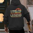 Gardener Dad The Man The Myth The Gardening Legend Men's Hoodie Back Print