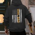 Girl Dad Father's Day Dad Daughter Dad Of Girls Outnumbered Men's Hoodie Back Print